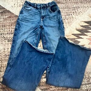 American Eagle Outfitters Blue Flare Leg Jeans